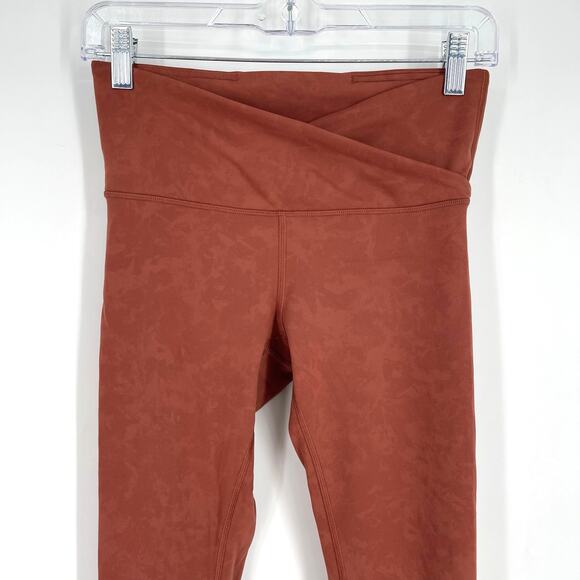 Lululemon Always On High Rise Tight Sky Wash Print Rustic Clay Size 6 - Picture 3 of 7